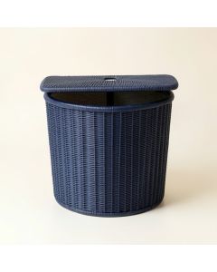 Juniper Crossing Laundry Hamper - Navy (synthetic illustration; no displayed measurements)