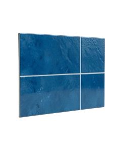Cobalto Le Leghe 3 '' X 12 '' Porcelain Mosaic Subway Wall & Floor Tile