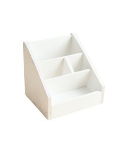 Stone Bend Empty Coffee-Station Organizer - White (synthetic illustration; no displayed measurements)