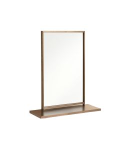 Straley Metal With Shelves Bathroom/Vanity Mirror
