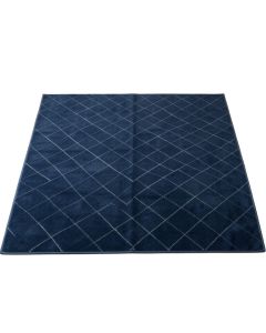 Field Bend Rectangular Area Rug - Navy