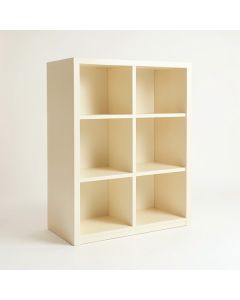 Willow Crest Freestanding Bookcase - Cream (synthetic illustration; no displayed measurements)