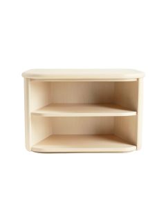 Dune Bend Low Bookcase - Ivory