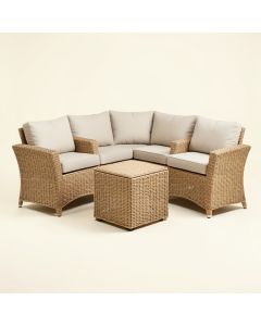 Mclouth Outdoor Furniture 3 Piece Rattan Seating Group With Cushions (synthetic illustration; no displayed measurements)