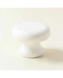 Laurel Arc Cabinet Knob Without Packaging - White (synthetic illustration; no displayed measurements)