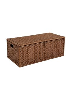 Outdoor 60 Gallon Wicker Storage Bench