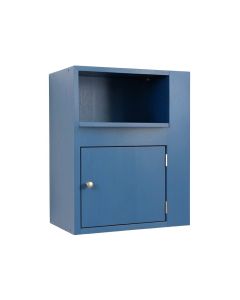 Field Bridge Wall-Mounted Entry Cabinet - Blue (synthetic illustration; no displayed measurements)