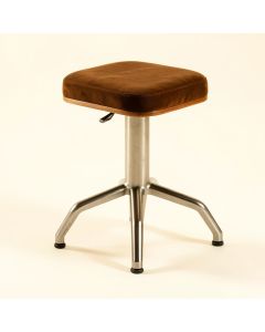 Abrams Gold Brown Adjustable Height Bar Stool (synthetic illustration; no displayed measurements)