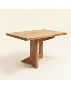 Jefferies Extendable Butterfly Leaf Solid Wood Dining Table (synthetic illustration; no displayed measurements)