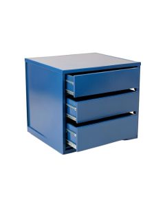 Ash Brook Small-Parts Storage Drawer Cabinet - Blue (synthetic illustration; no displayed measurements)