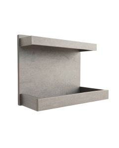 Ash Dell Empty Wall-Mounted Tool Organizer Panel - Gray (synthetic illustration; no displayed measurements)