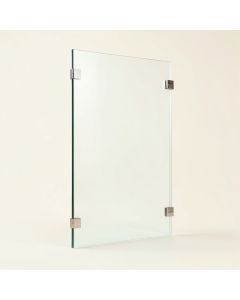 36.5 '' X 78 '' Frameless Fixed Glass Panel (synthetic illustration; no displayed measurements)