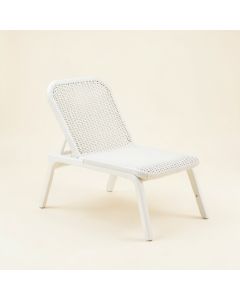 Slate Canyon Outdoor Lounge Chair - White (synthetic illustration; no displayed measurements)