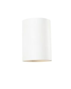 Cliff Dale Wall Sconce Mounted On A Plain Wall - White