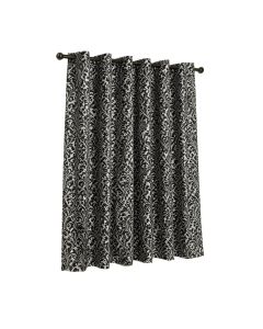 Isham Distressed Damask Blackout Thermal Grommet Single Curtain Panel