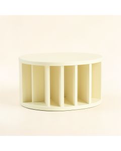 Willow Arc Shoe Storage Bench - Ivory (synthetic illustration; no displayed measurements)