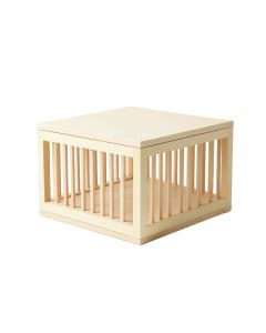 Olive Branch Empty Furniture-Style Pet Crate - Cream