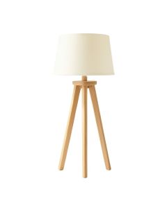 Willow Bluff Floor Lamp With A Plain Fabric Shade - Cream (synthetic illustration; no displayed measurements)