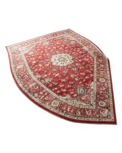 Fluery Power Loom Red/Beige/Blue Rug (synthetic illustration; no displayed measurements)