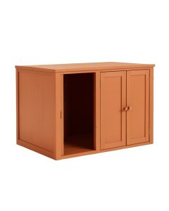 Willow Dale Empty Furniture-Style Litter Enclosure - Terracotta (synthetic illustration; no displayed measurements)