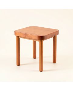 Brook Bend Compact Balcony Table - Terracotta (synthetic illustration; no displayed measurements)