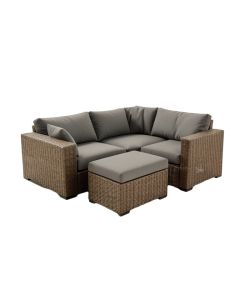 Cregan Outdoor Garden Patio Sectional With Cushions (synthetic illustration; no displayed measurements)