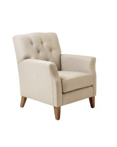 Parmelee 33 '' Wide Tufted Linen Club Chair (synthetic illustration; no displayed measurements)