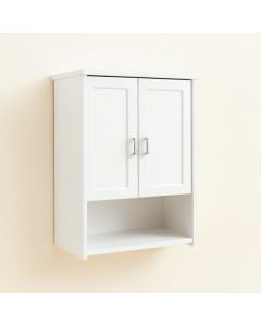 Meadow Dell Wall-Mounted Laundry Cabinet - White (synthetic illustration; no displayed measurements)