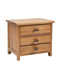 Zolia Solid Wood 3 Drawer End Table (synthetic illustration; no displayed measurements)
