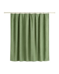 Glen Bluff Shower Curtain Hanging Flat From A Plain Rod - Green (synthetic illustration; no displayed measurements)