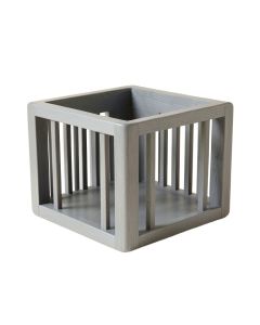 Laurel Dale Empty Furniture-Style Pet Crate - Gray (synthetic illustration; no displayed measurements)
