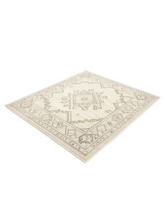 Bohemian Distressed Geometric Cream Area Rug (synthetic illustration; no displayed measurements)