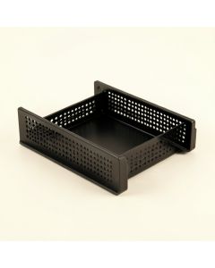 Maple Bridge Empty Under-Desk Cable Tray - Black (synthetic illustration; no displayed measurements)