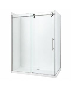 Elan 44-48 '' W X 74 '' H Single Sliding Frameless Shower Door With Rollerdisk™ Technology