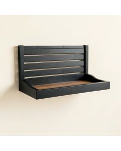 Briar Brook Wall-Mounted Entryway Organizer Shelf - Black (synthetic illustration; no displayed measurements)