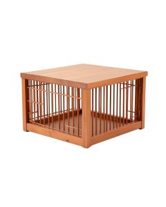 Stone Crossing Empty Furniture-Style Pet Crate - Terracotta (synthetic illustration; no displayed measurements)