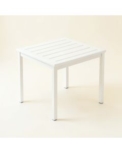 Oak Dale Compact Balcony Table - White (synthetic illustration; no displayed measurements)