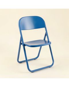 Pine Crest Folding Outdoor Chair - Blue (synthetic illustration; no displayed measurements)