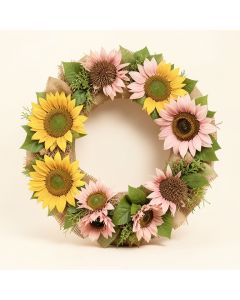 22 '' Sunflower Wreath (synthetic illustration; no displayed measurements)