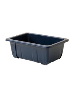 Willow Crest Empty Railing Planter With Integral Brackets - Navy