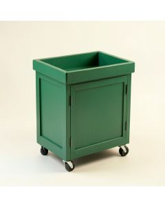 Rowan Crest Empty Rolling Workshop Cart - Green (synthetic illustration; no displayed measurements)