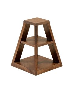 Wood Plant Stand Triangular Plant Shelf 6 Pots Flower Stand Storage Rack (synthetic illustration; no displayed measurements)
