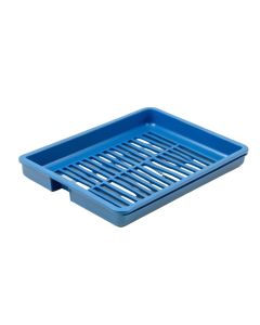 Cliff Bluff Empty Under-Desk Cable Tray - Blue (synthetic illustration; no displayed measurements)
