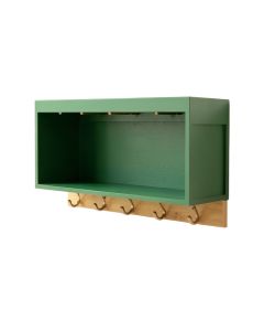 Linden Bluff Wall-Mounted Entryway Organizer Shelf - Green