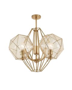 Kanesha 6 - Light Unique / Statement Geometric Chandelier