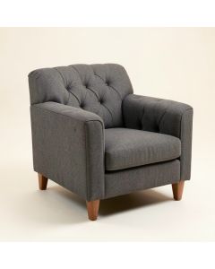 30 '' Wide Tufted Polyester Armchair (synthetic illustration; no displayed measurements)