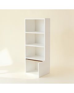 Fern Dell Narrow Cubby Tower - White (synthetic illustration; no displayed measurements)