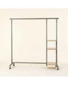 Moss Crest Empty Garment Rack - Gray (synthetic illustration; no displayed measurements)