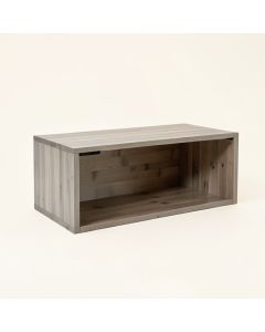 Stone Branch Shoe Storage Bench - Gray (synthetic illustration; no displayed measurements)