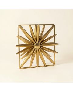 Starburst Square Metal Wall Décor (synthetic illustration; no displayed measurements)